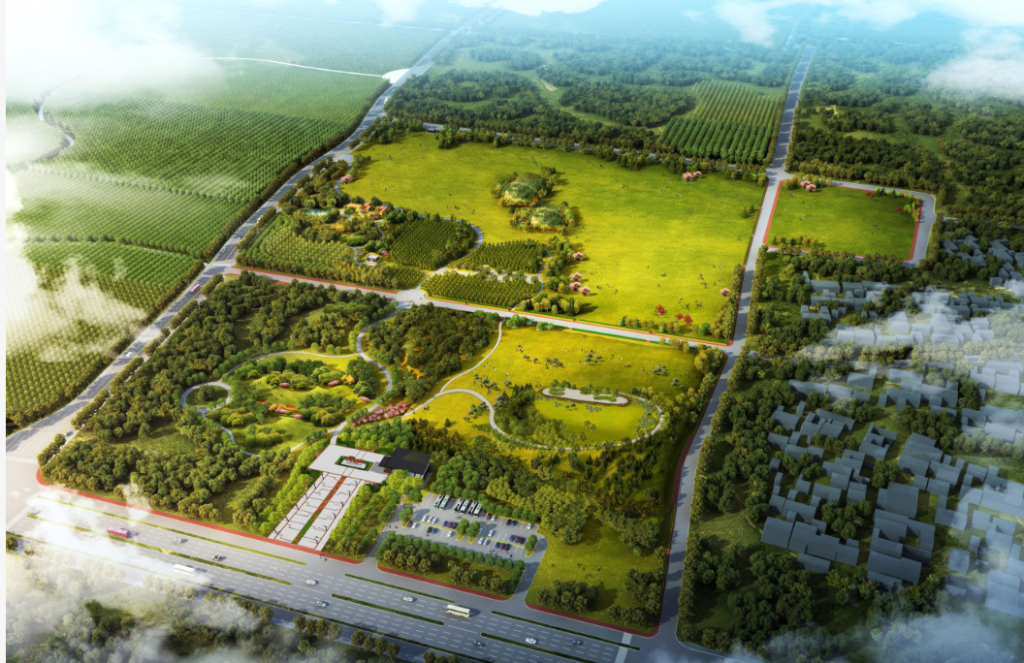 西安市曲江杜陵国家遗址公园景观设计 河北保定安国市安东苗圃场